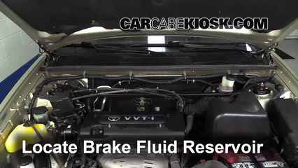 2003 Toyota Highlander 2.4L 4 Cyl. Brake Fluid Check Fluid Level